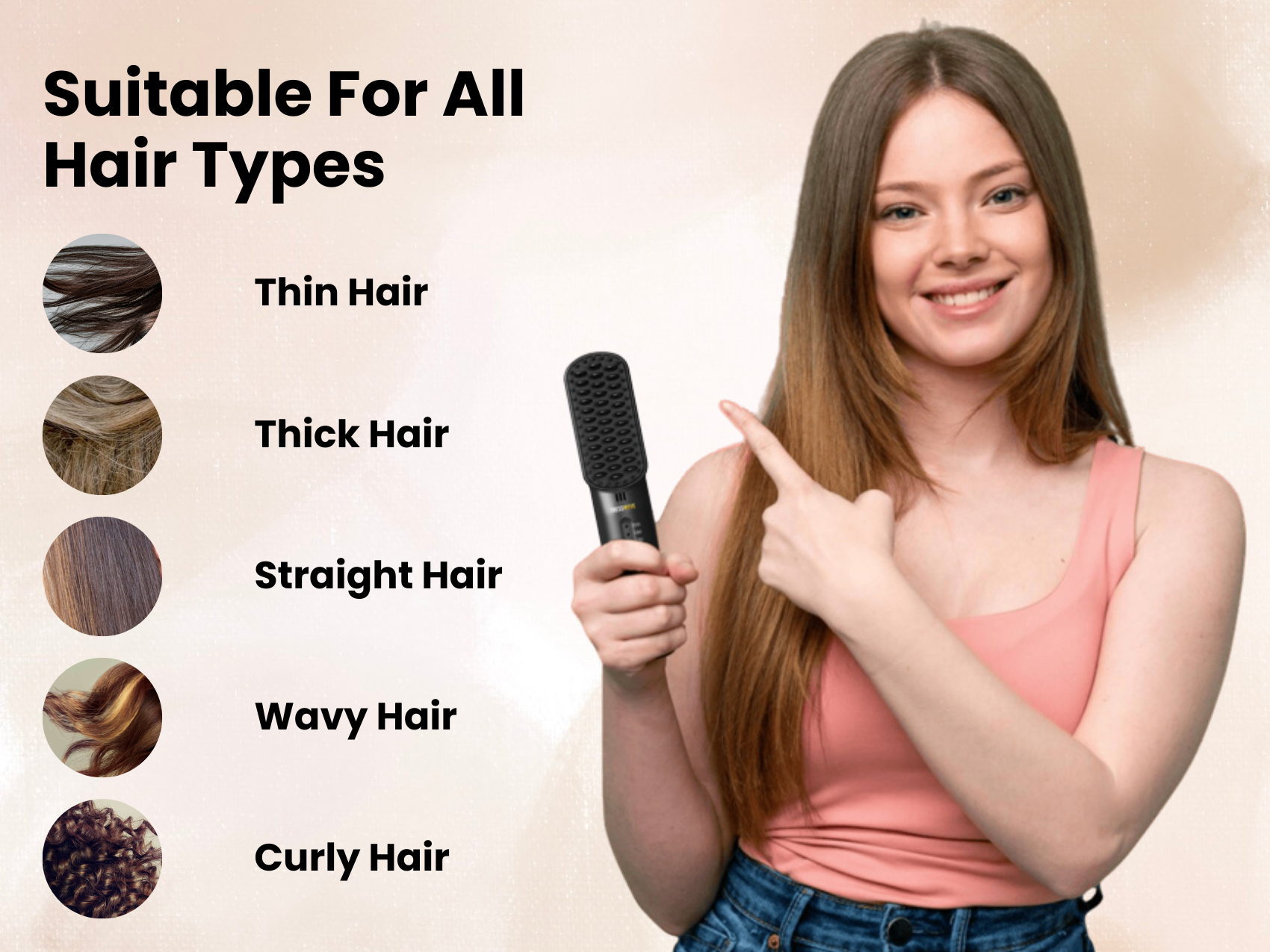 WonderWave® Pro | 3 in 1 Portable Hair Straightener