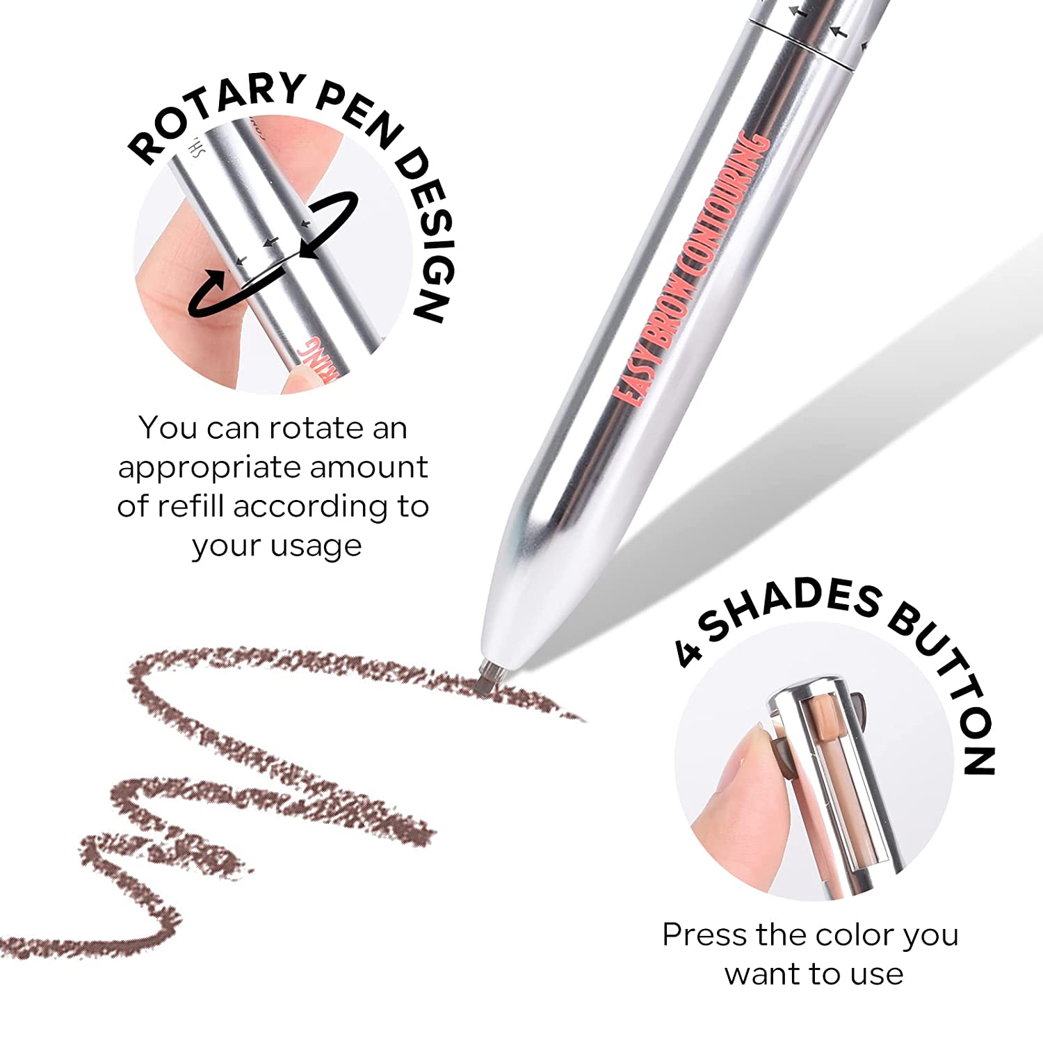 4EverBrow® | 4-in-1 Eyebrow Contour & Highlight Pen (50% OFF)