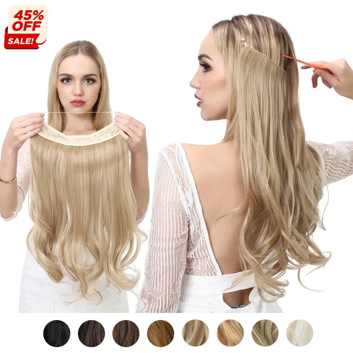 NY Blend® | Invisible Halo Hair Extensions (45% OFF)