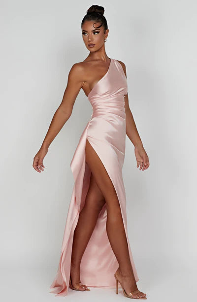 SatinSiren® | Ankle-Length Satin Dress (30% OFF)